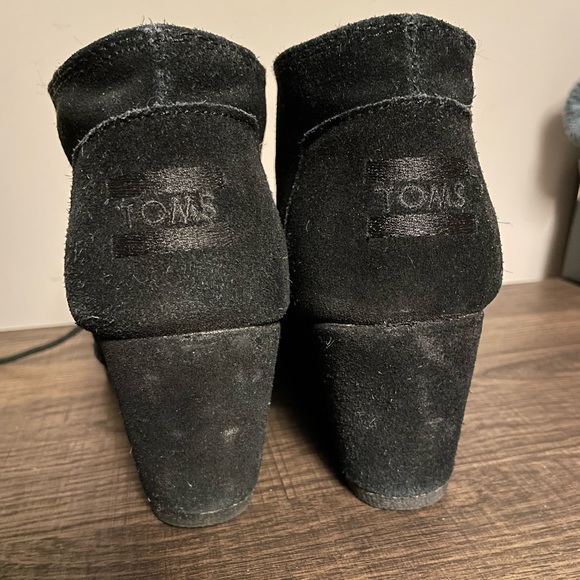 TOMS. Black Wedge Bootie - Picture 4 of 4